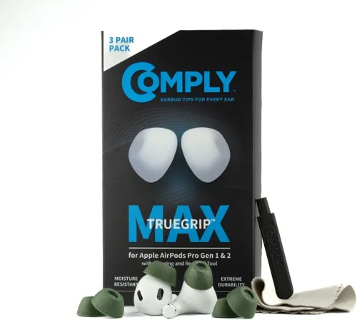 Vista 10 de Almohadillas de espuma viscoelástica Comply de repuesto para auriculares Apple AirPods Pro 1 y 2 Comodidad máxima, ajuste seguro, aislamiento