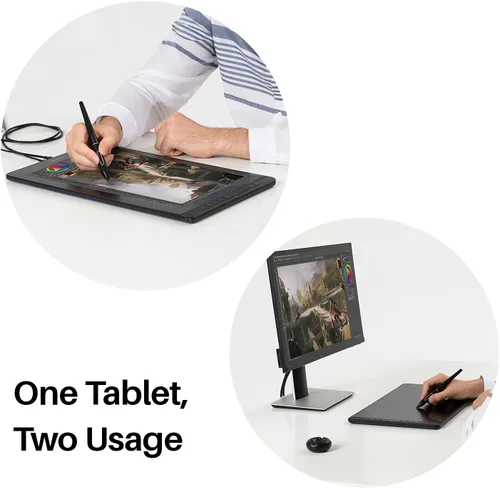Vista 6 de HUION KAMVAS 16 (2021) Tableta de dibujo de 15.6" con pantalla Negro