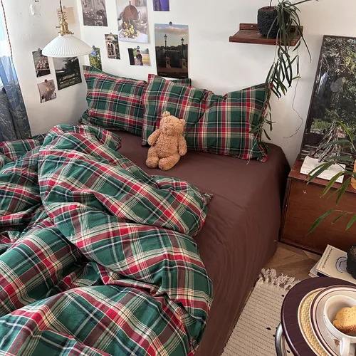 Vista 35 de mixinni Juego de funda de edredón vintage a rayas, tamaño twin, juego de ropa de cama de 3 piezas, 100% algodón lavado, suave y transpirable, funda