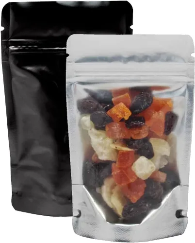 Vista 8 de AwePackage - Bolsa hermética con cremallera para levantarse, cierre de cremallera termosellable (50, transparente, 8 onzas)