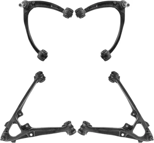 Vista 21 de TRQ Brazo de control superior e inferior del lado del conductor y del pasajero con juego de rótulas compatible con Chevrolet GMC 89-02