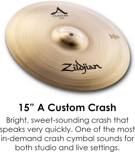 Vista 4 de Avedis Zildjian Company Set de la Serie A - Hats de 14", Crash de 16", Med Ride de 20", Crash de 18