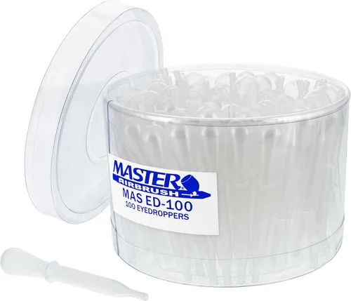 Master Airbrush® Marca 100 cuentagotas pipeta para transferencia líquida y pintura de aerógrafo