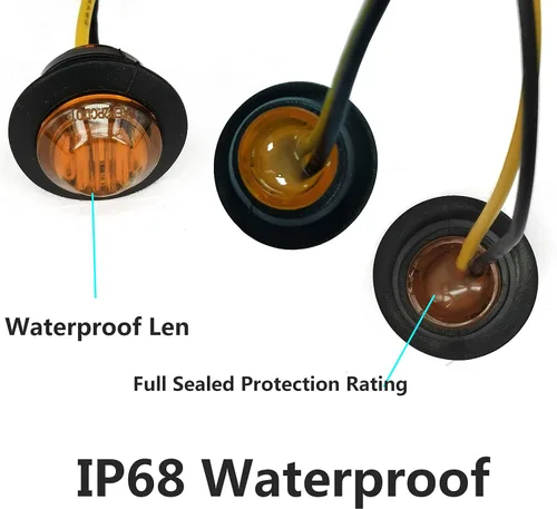 Vista 7 de 10 luces LED ámbar de 12 V impermeables para barco, luces interiores de barco, cubierta de cortesía, decoración de bañera, luces de navegación