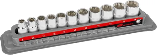 Vista 9 de Ingersoll Rand 11 Pc. Juego de llaves de vaso de 1/4 pulgadas poco profundas - Métrico 6 Pt.- 752043X