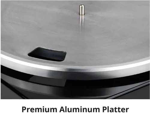 Vista 6 de TT-1BTW - Tocadiscos de transmisión por correa con USB, Bluetooth y cartucho AT-VM95E actualizado, reproduce discos de vinilo de 33-1/3 y 45 RPM