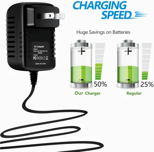 Vista 4 de Marg Adaptador de CA para Fisher Price V0099-9755 Cradle Swing Baby Power Supply Cable PSU