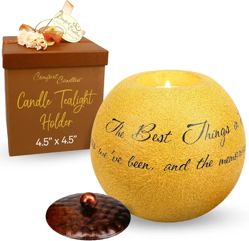 Vista 10 de Pavilion Gift Company Comfort Candles - Portavelas redondo de 4-1/2 pulgadas, amigo