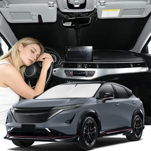 Vista 231 de Parasol de 2025 capas para parabrisas, ajuste personalizado, tela 240T, parasol retráctil que bloquea los rayos ultravioletas, accesorios