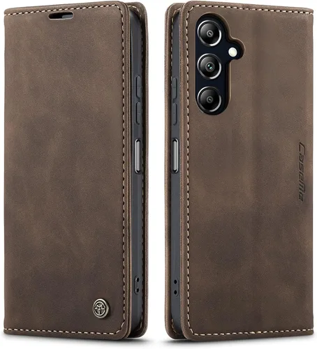 Vista 16 de Funda compatible con Samsung Galaxy A14 con tarjetero y función atril, funda protectora de piel para Galaxy A14 5G de 6.6 pulgadas (negro)