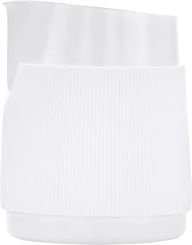 Vista 3 de Normcore Jarra de leche sin asa con pico redondo, jarra de vapor de expreso, jarra de espuma de leche de acero inoxidable 18/8, taza de barista