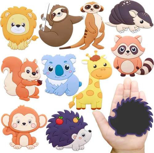 SUPINEEDO Imanes para Refrigerador para Niños de 1 a 3 años, Imanes de Animales para Niños, Regalo Educativo y Ocupacional para Bebés, Imanes