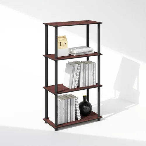 Vista 44 de Furinno Turn-N-Tube - Estantería de libros, estantería de 5 niveles, librero con estante de exhibición compacto multiuso, 11.6 x 23.6 x 57.4