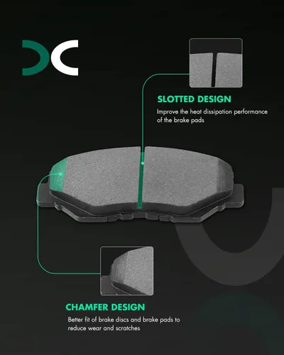 Vista 6 de SCITOO (delantero 282 mm) rotores de freno (5 pernos) y kits de pastillas para Honda Accord 2003-2010