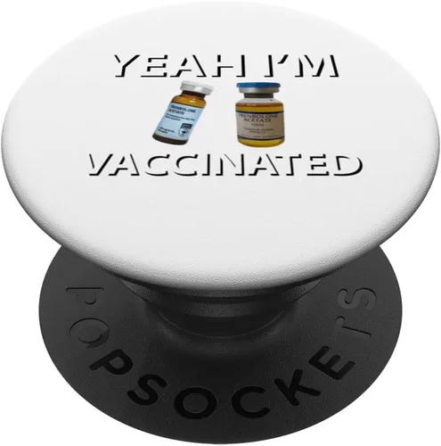 Culturismo Vacunado Trenbolone Divertido Tren Lover Gym Jim PopSockets Intercambiable PopGrip