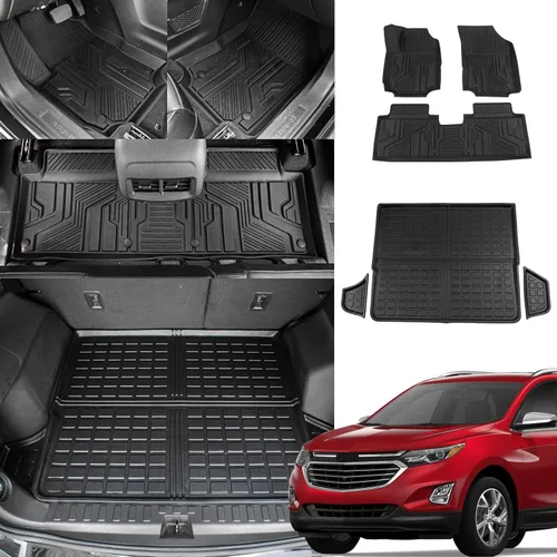 Vista 7 de Bomely Alfombra de Carga Compatible con Chevrolet Equinox y GMC Terrain 2018-2024 Alfombra de Maletero TPE Para Todo Clima Protector de Cubierta