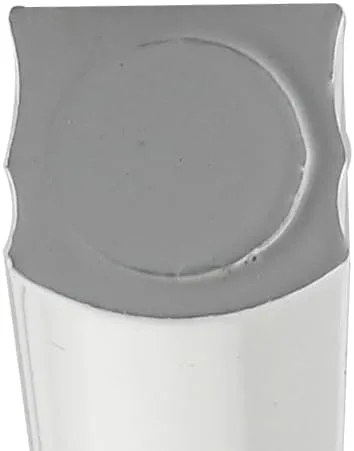 Vista 3 de Mezuzah de aluminio, espinilla plana de 4.7 in, impermeable (blanco)