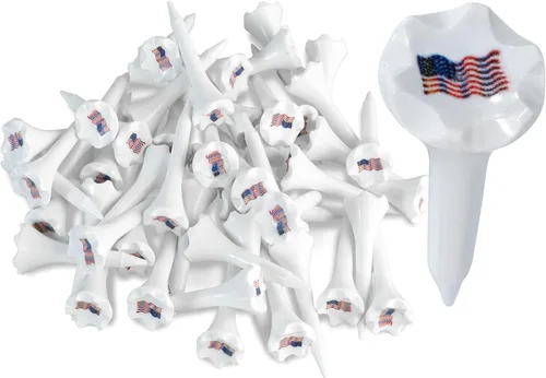 Vista 8 de NorthPointe Tees de Golf de Plástico de 1 ½" - Tees Cortos para Hierros, Par Tres, Híbridos y Campo de Práctica - Paquete de 50 o 100 a Granel