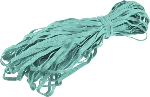 Vista 22 de MECCANIXITY Cordón elástico plano para coser de 1/4 de pulgada, 0.236 in, 33 yardas, cuerda elástica pesada para manualidades, color verde militar