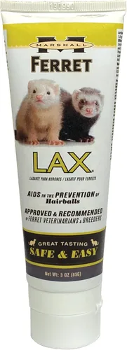 Marshall Ferret Lax - Remedio de bola de pelo y obstrucción para hurones, 3 onzas
