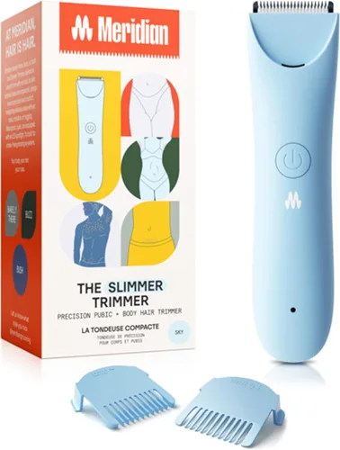 MERIDIAN Slimmer Trimmer – Línea eléctrica de bikini y recortadora de pelo púbico para mujeres, peluquería corporal para áreas íntimas, piernas y