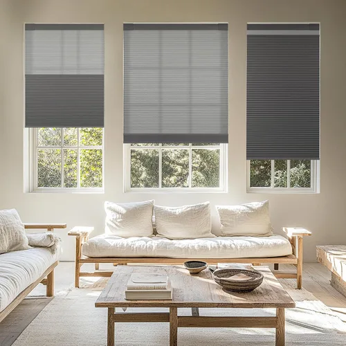 Vista 6 de Boolegon Persianas celulares de día y noche, sin herramientas, sin taladro, sin cordón, fáciles de instalar, persianas opacas y con filtro