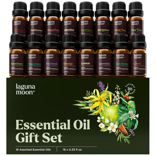 Vista 12 de Lagunamoon Set de aceites esenciales de otoño - Aceites fragantes de especias, set de regalo de otoño para difusores, cuidado del hogar, aromas