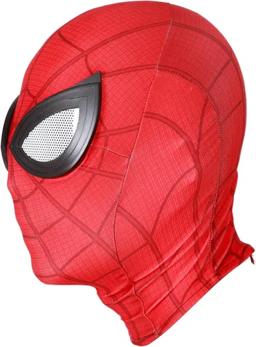 Vista 2 de Tyuduo Máscara de Halloween, máscaras de superhéroe, disfraces de cosplay, material de tela