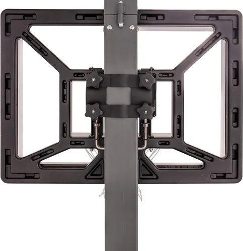 Vista 25 de Silverback Aro de baloncesto Junior Youth de 33 pulgadas con tecnología de montaje Lock 'n Rock para postes redondos y verticales, negro (B8410W)
