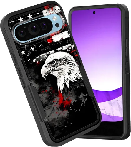 Vista 49 de Funda para Pixel 7a, funda protectora híbrida de doble capa resistente a prueba de golpes de policarbonato duro de silicona suave TPU para Google