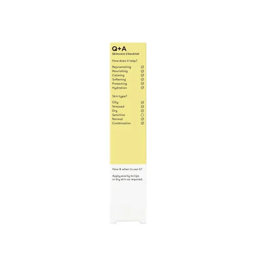 Vista 2 de Q+A Bálsamo múltiple de pomelo, 0.51 fl oz / 0.5 fl oz, bálsamo hidratante vegano integral para labios, cutículas y parches secos, con jojoba