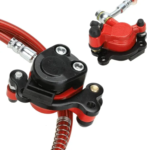 Vista 8 de YOXUFA Kit de pinza de freno de disco hidráulico de mini bicicleta, repuesto para Baja Doodle Bug DB30 Blitz Dirt Bug Predator 79cc 97cc 2.8hp Mini