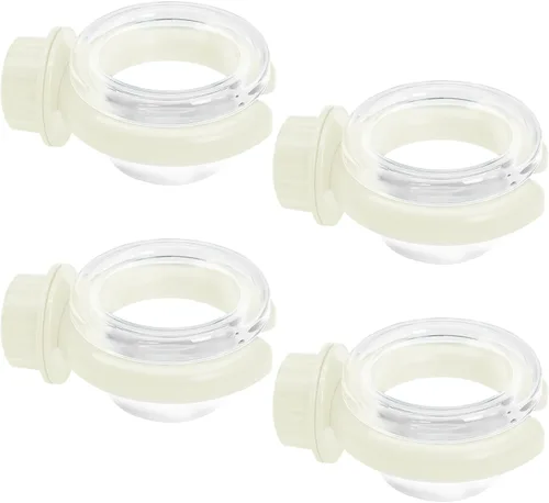 Vista 8 de PINVNBY Tazón de comida para pájaros con abrazadera, 4 unidades, fácil de instalar, tazas de alimentación transparentes para periquitos y pinzones