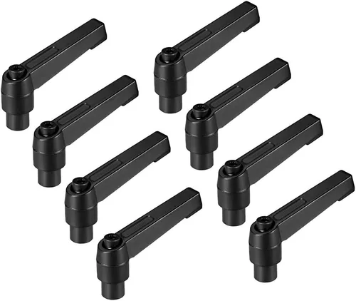uxcell® M6 Mango Ajustable Palanca De Sujeción Rosca Botón Trinquete Hembra Roscado Stud 8 Pcs