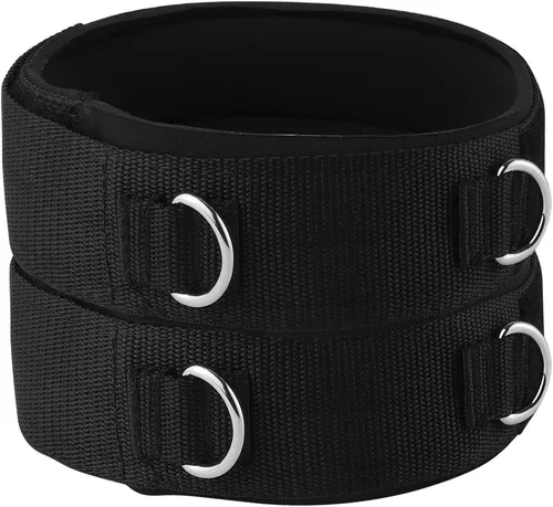 1 par de correas para muslos de neopreno acolchadas, mancuernas ajustables para piernas para entrenamiento de fuerza Fitness, ejercicio de velocidad