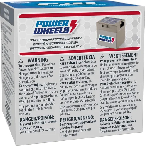 Vista 4 de Power Wheels - Batería recargable de 12 voltios, Empaque estándar, Estándar empaque, Multicolor