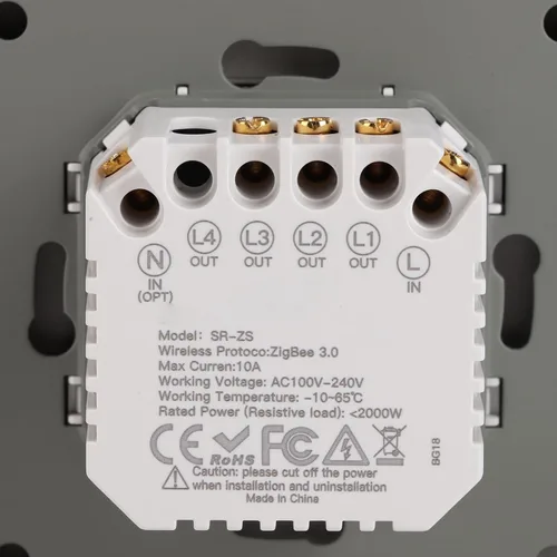 Vista 4 de Interruptor de luz inteligente, panel de control inteligente de 3 bandas, interruptores de luz de aplicación, panel de control inteligente