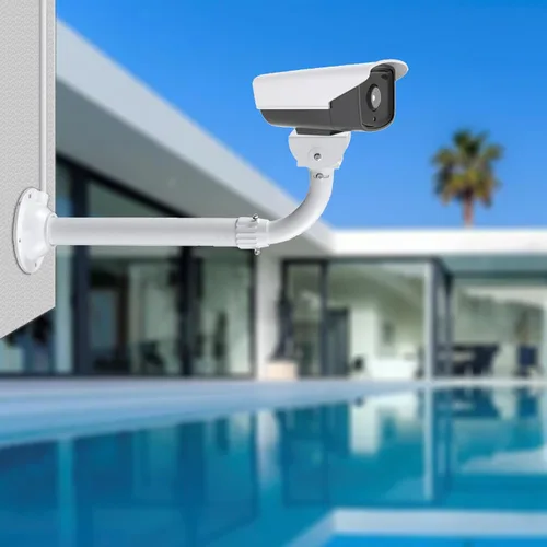 Vista 2 de WiTi Soporte de montaje de cámara de seguridad CCTV, 40CM-60CM Soporte de montaje en pared y techo ajustable para cámara IP CCTV, montaje en poste