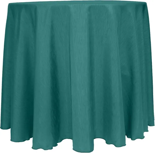 Vista 24 de Ultimate Textile Mantel redondo reversible Shantung Satin Majestic de 114 pulgadas, color verde cazador