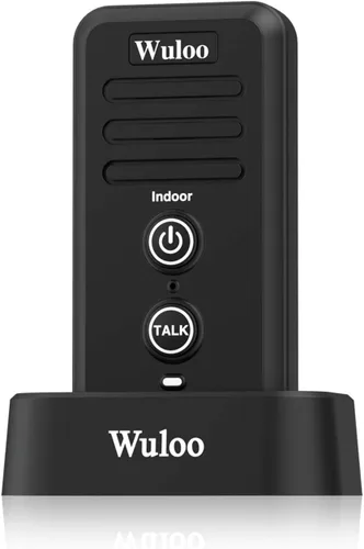 Vista 9 de Wuloo Timbre de puerta de intercomunicador inalámbrico para intercomunicador doméstico (1 y 1 blanco)