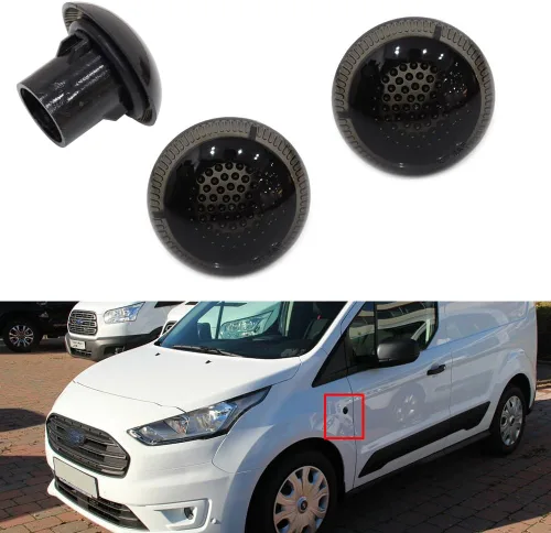 Vista 7 de Para 2010 2011 2012 2013 2014 2015 2016 2017 2018 2019 2020 2021 Ford Transit Connect Luces de repetición de luz de marca de alerón Amber #9T1Z13K376