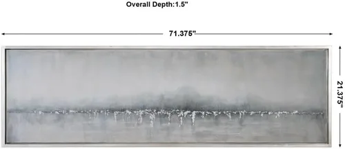 Vista 4 de Uttermost Tides Edge - Lienzo enmarcado de 71 1/4 pulgadas de ancho