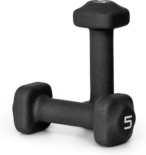 Vista 30 de Tone Fitness Pares de Mancuernas de Pesas de Neopreno con Cabeza Cuadrada Antirrodamiento Múltiples Opciones