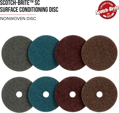 Vista 2 de 3M Cubitron Scotch-Brite 07453 Disco de acondicionamiento de superficie, 2 in x NH A CRS, 25 por caja