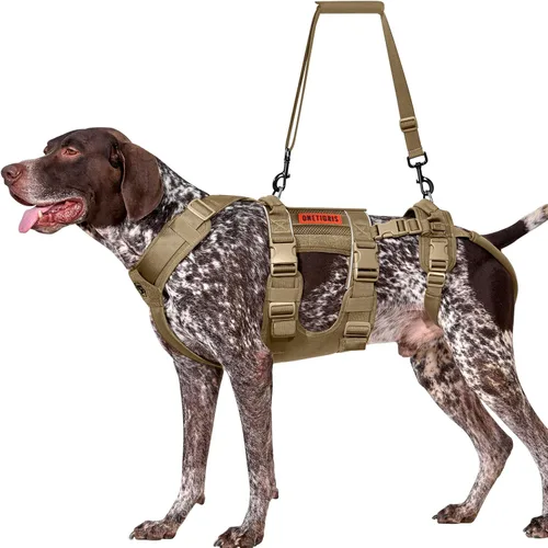Vista 9 de OneTigris Arnés de Elevación Transpirable para Perros de Tamaño Grande y Mediano, Eslinga para Perros Grandes Pata Trasera, Soporte de Cadera