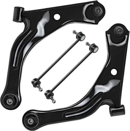 Vista 8 de Detroit Axle - Ejes de eje delantero izquierdo derecho CV + brazos de control delanteros inferiores de repuesto para Ford Focus 2000-2004 - Juego