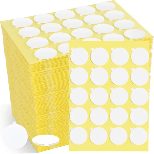 Vista 8 de Kit de 240 piezas de fabricación de velas, calcomanías de mecha de vela, suministros para hacer velas, calcomanías de doble cara con la pequeña