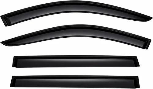 Vista 9 de 2011-2021 Deflectores de Visera Adhesiva para Ventana Lateral para Jeep Grand Cherokee, Protectores de Lluvia Oscurecidos en Tono 2012 2013 2014