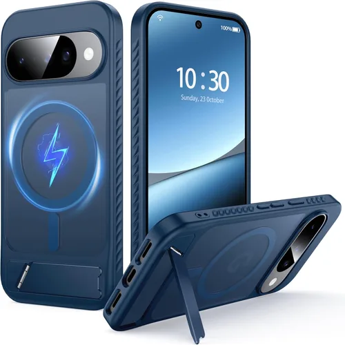 Vista 49 de Funda Magnética NO.1 para Google Pixel 7a Case [Compatible con MagSafe][Anti-Huellas][Ajuste Delgado][Resistente a Golpes Militar] Cubierta