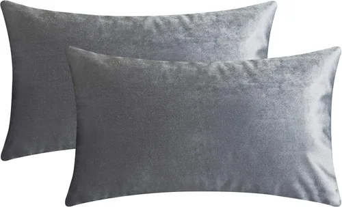 Vista 16 de Home Brilliant Funda de cojín decorativa para el hogar, en terciopelo, para sofá, silla, cama.